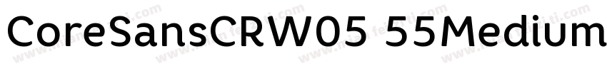 CoreSansCRW05 55Medium Regula字体转换